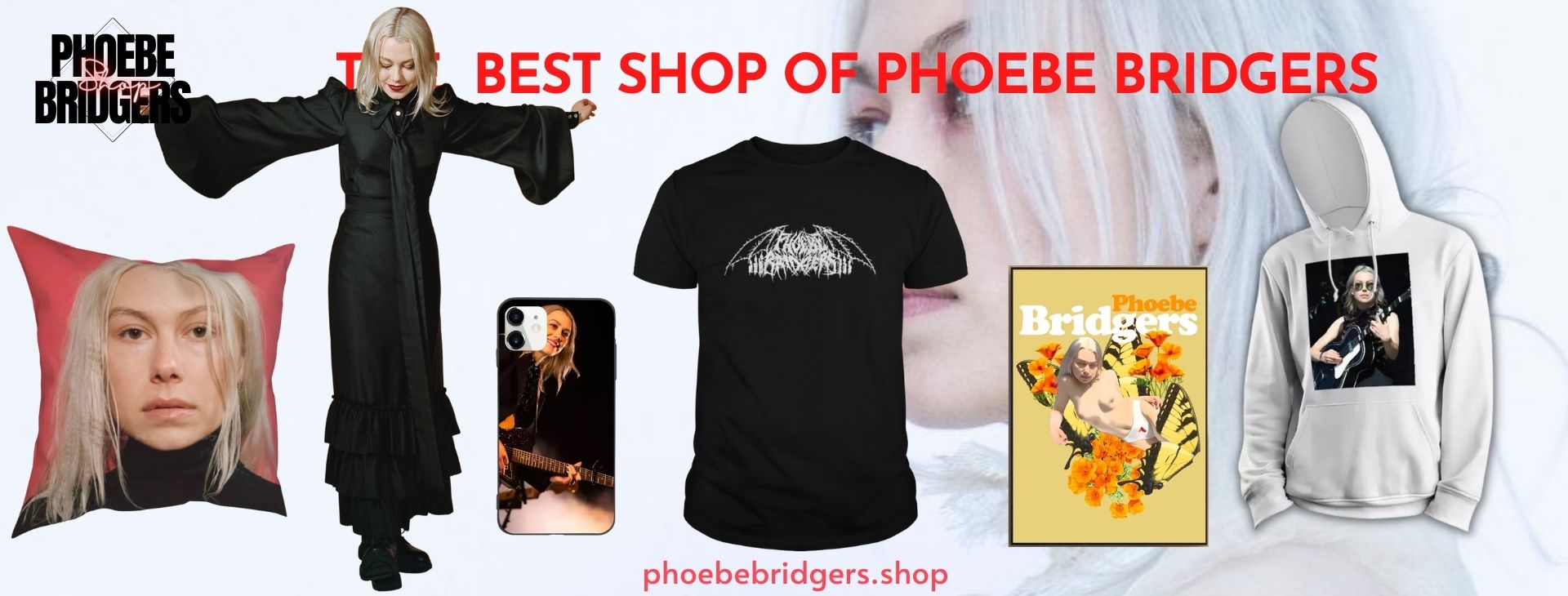 Phoebe Bridgers Shop Banner - Phoebe Bridgers Shop